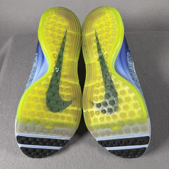 Nike Zoom All Out Flyknit Shoes Womens Size 8 Blue Volt Running Mid 845361-400 - Picture 10 of 13